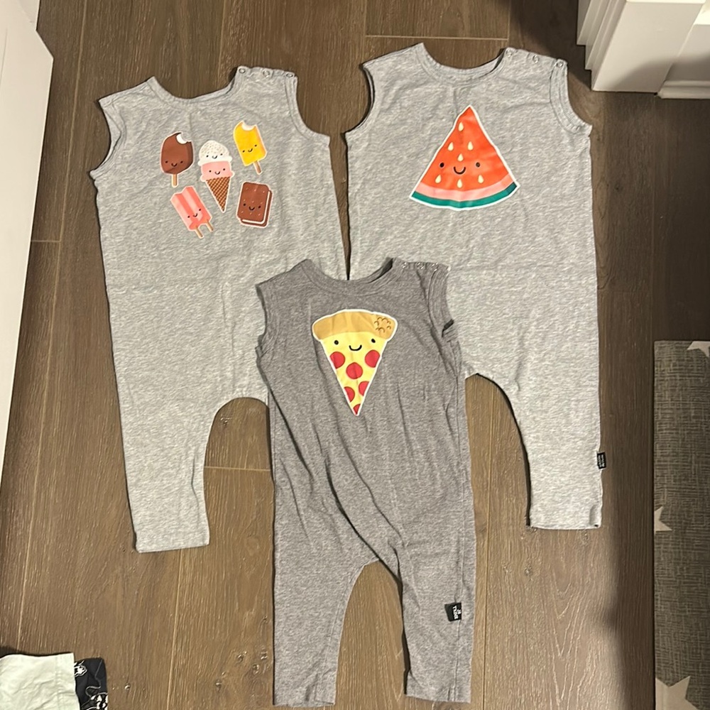 Whistle and flute rompers 1-2 year